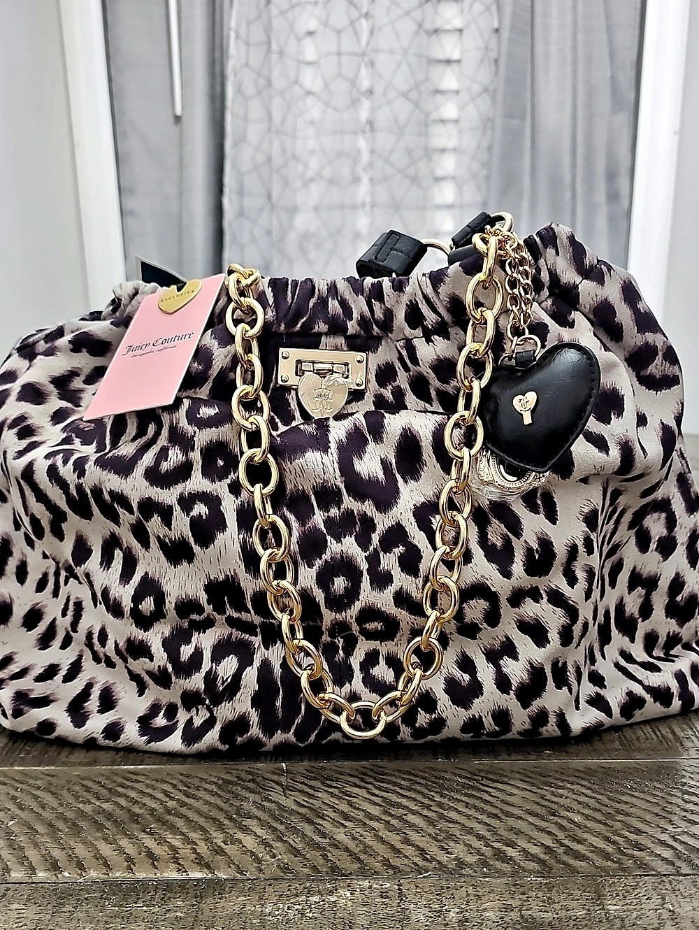 Juicy Couture Fashionable Juicy Tote Leopard Print NWT